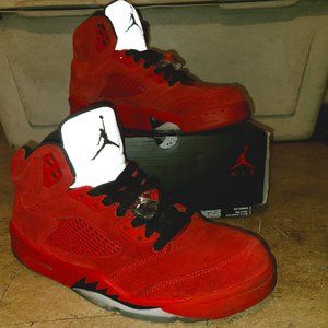 Authentic Air Jordan 5 retro red suede size 11.5 J